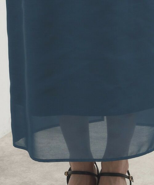 grove / グローブ ロング・マキシ丈スカート | シアーレイヤードペプラムスカート | 詳細18