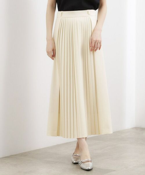 grove / グローブ ロング・マキシ丈スカート | 2WAYアシンメトリープリーツスカート | 詳細1