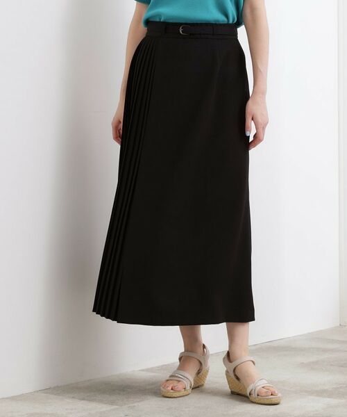 grove / グローブ ロング・マキシ丈スカート | 2WAYアシンメトリープリーツスカート | 詳細12