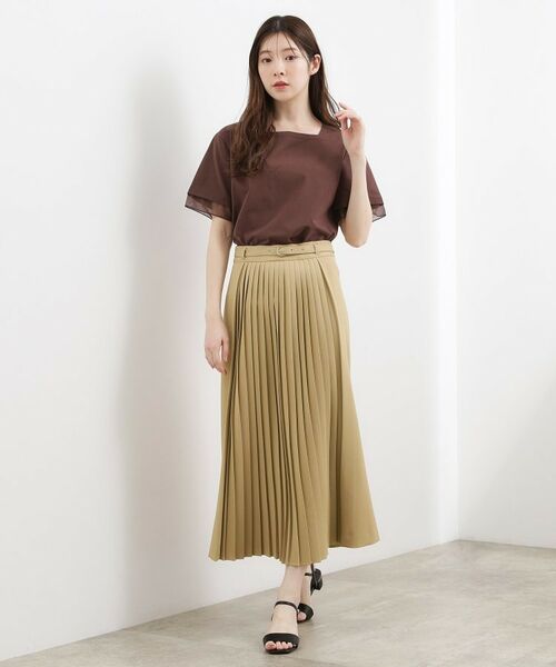 grove / グローブ ロング・マキシ丈スカート | 2WAYアシンメトリープリーツスカート | 詳細18