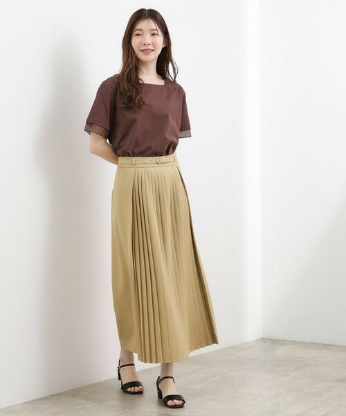 grove / グローブ ロング・マキシ丈スカート | 2WAYアシンメトリープリーツスカート | 詳細19
