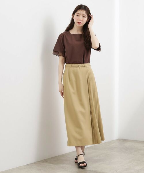 grove / グローブ ロング・マキシ丈スカート | 2WAYアシンメトリープリーツスカート | 詳細20