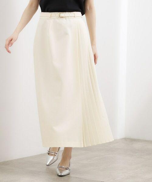 grove / グローブ ロング・マキシ丈スカート | 2WAYアシンメトリープリーツスカート | 詳細3