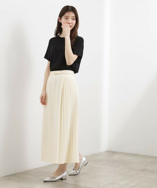 grove / グローブ ロング・マキシ丈スカート | 2WAYアシンメトリープリーツスカート | 詳細7