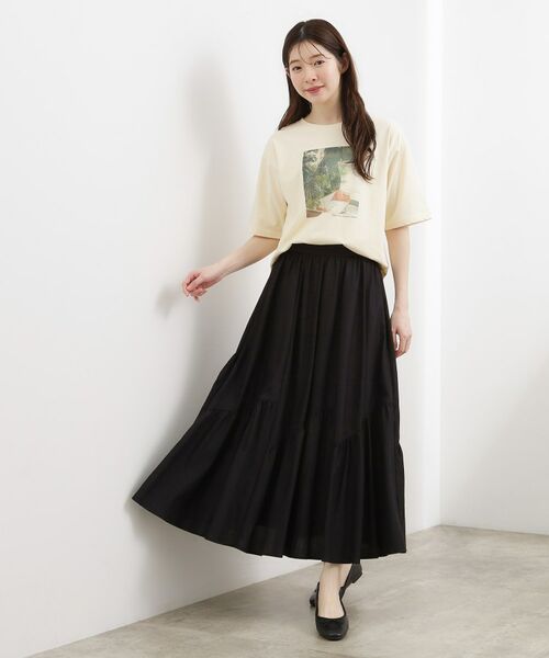 grove / グローブ ロング・マキシ丈スカート | エスカルゴティアードスカート | 詳細2