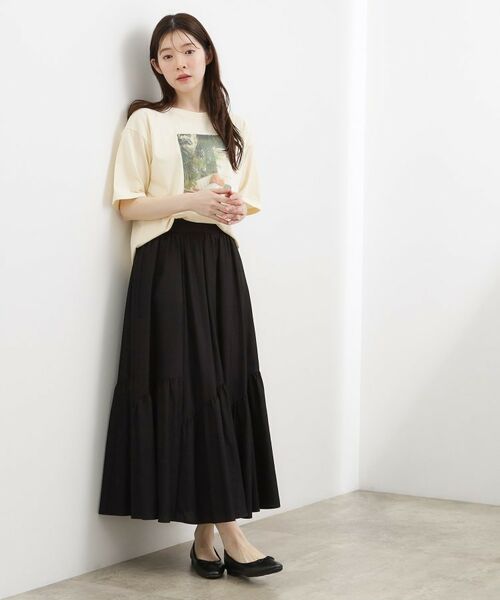 grove / グローブ ロング・マキシ丈スカート | エスカルゴティアードスカート | 詳細3