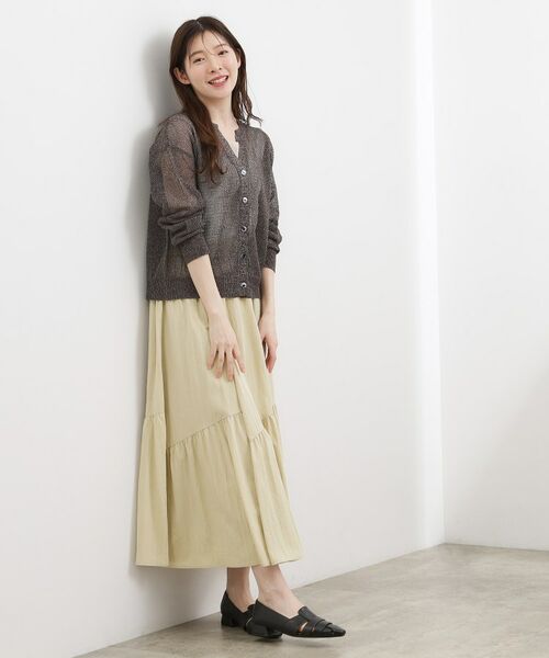 grove / グローブ ロング・マキシ丈スカート | エスカルゴティアードスカート | 詳細7
