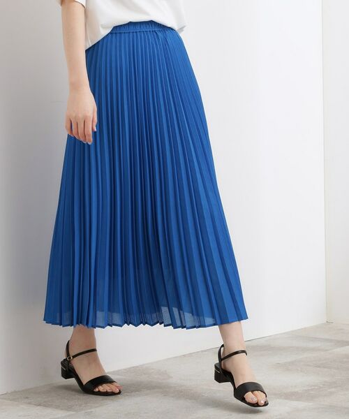 grove / グローブ ロング・マキシ丈スカート | ドライタッチプリーツスカート | 詳細1