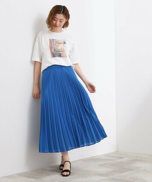grove / グローブ ロング・マキシ丈スカート | ドライタッチプリーツスカート | 詳細3