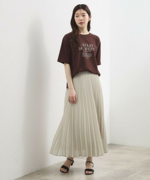 grove / グローブ ロング・マキシ丈スカート | ドライタッチプリーツスカート | 詳細6