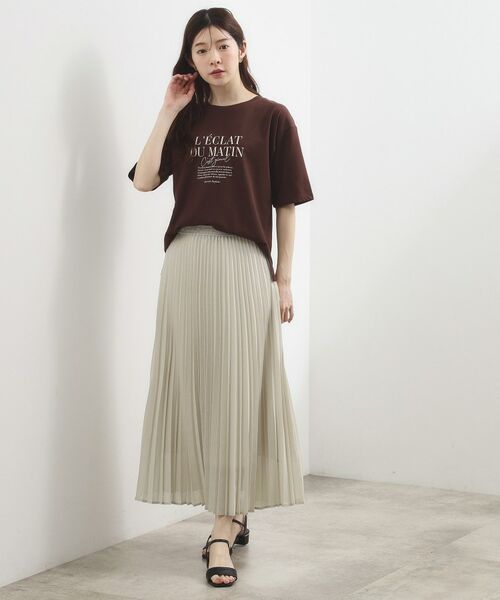 grove / グローブ ロング・マキシ丈スカート | ドライタッチプリーツスカート | 詳細7