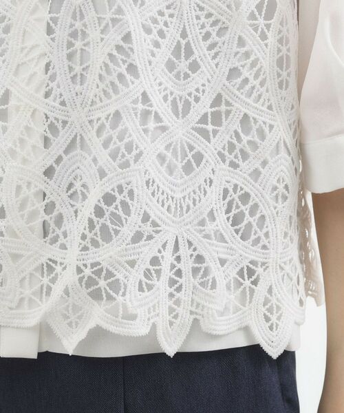 grove / グローブ シャツ・ブラウス | レースベスト×シアーブラウスSET | 詳細14