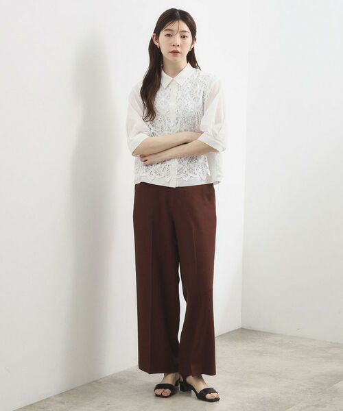 grove / グローブ シャツ・ブラウス | レースベスト×シアーブラウスSET | 詳細2