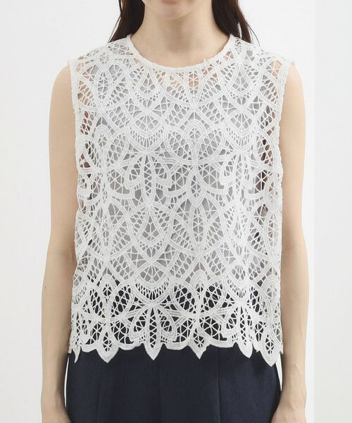 grove / グローブ シャツ・ブラウス | レースベスト×シアーブラウスSET | 詳細22