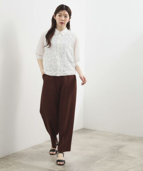 grove / グローブ シャツ・ブラウス | レースベスト×シアーブラウスSET | 詳細3