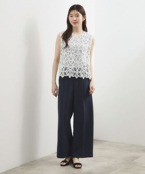 grove / グローブ シャツ・ブラウス | レースベスト×シアーブラウスSET | 詳細4