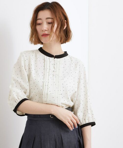 grove / グローブ シャツ・ブラウス | フロントタック配色ブラウス | 詳細1