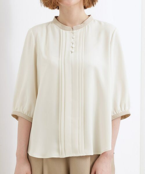 grove / グローブ シャツ・ブラウス | フロントタック配色ブラウス | 詳細17