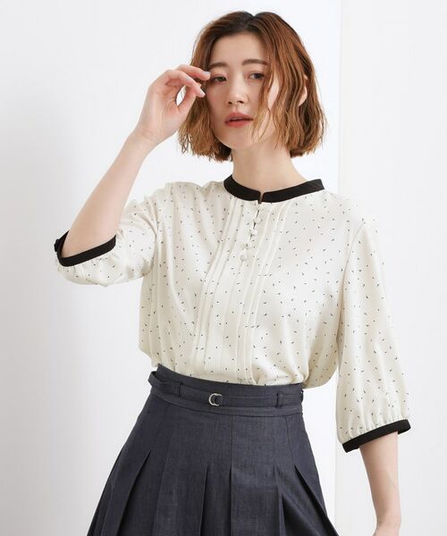 grove / グローブ シャツ・ブラウス | フロントタック配色ブラウス | 詳細2