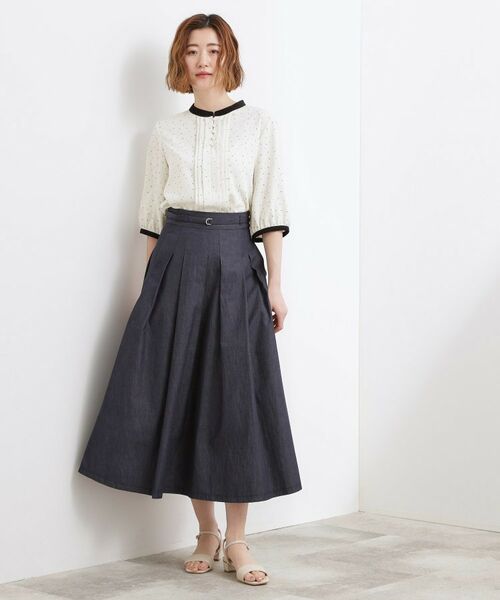 grove / グローブ シャツ・ブラウス | フロントタック配色ブラウス | 詳細3