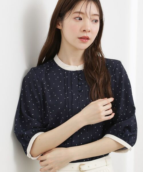 grove / グローブ シャツ・ブラウス | フロントタック配色ブラウス | 詳細5