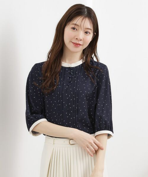 grove / グローブ シャツ・ブラウス | フロントタック配色ブラウス | 詳細6