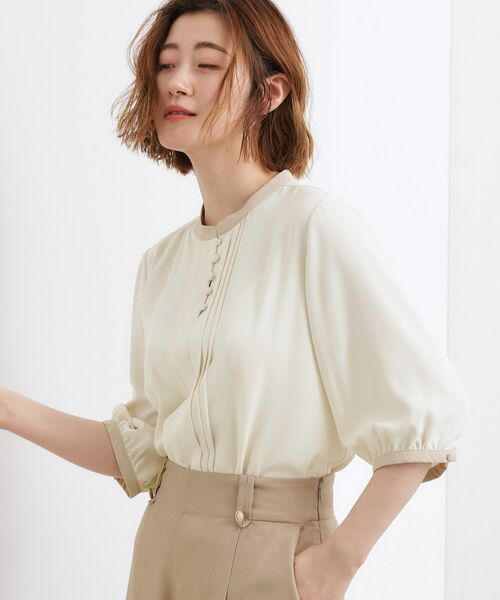 grove / グローブ シャツ・ブラウス | フロントタック配色ブラウス | 詳細9