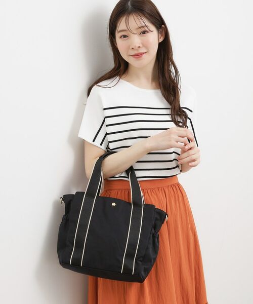 grove / グローブ トートバッグ | 【撥水】ギャザーラインテープ2WAYトート | 詳細3