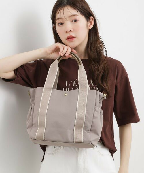 grove / グローブ トートバッグ | 【撥水】ギャザーラインテープ2WAYトート | 詳細5