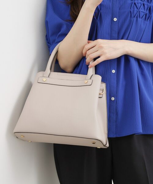 grove / グローブ トートバッグ | スタッズ中仕切り2WAYトート（グレージュ(050)）