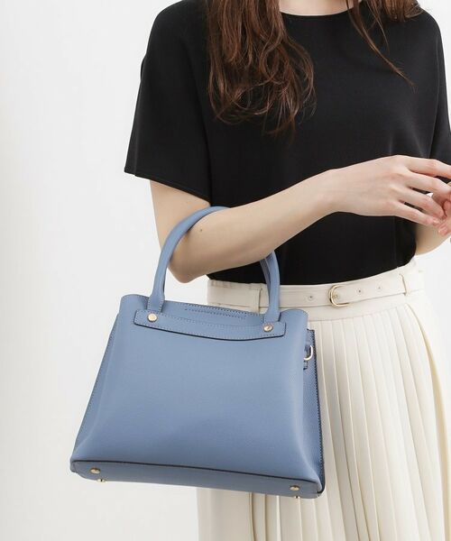 grove / グローブ トートバッグ | スタッズ中仕切り2WAYトート（ブルー(091)）