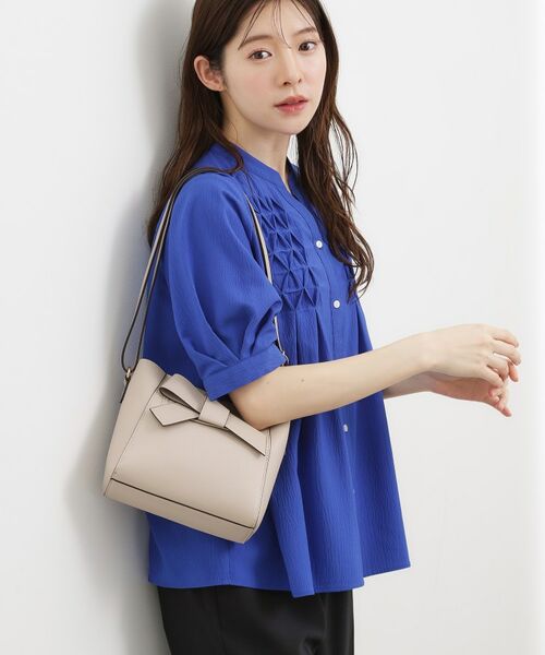 grove / グローブ ショルダーバッグ | 一枚革風リボンショルダー | 詳細1