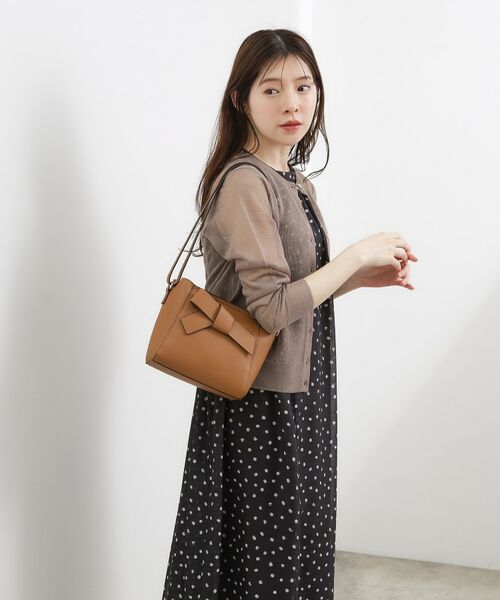 grove / グローブ ショルダーバッグ | 一枚革風リボンショルダー | 詳細6