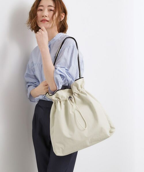 grove / グローブ ショルダーバッグ | 【撥水】巾着トリミングワンショルダー | 詳細1