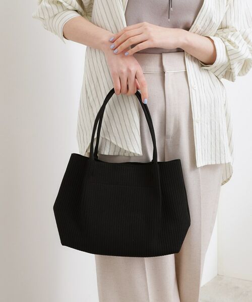 grove / グローブ トートバッグ | アソートニットトート（ブラック(019)）