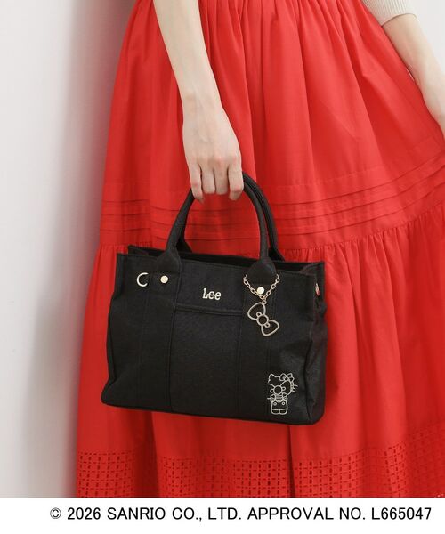 grove / グローブ トートバッグ | 【ハローキティ】Leeスクエア2WAYトート（ブラック(019)）