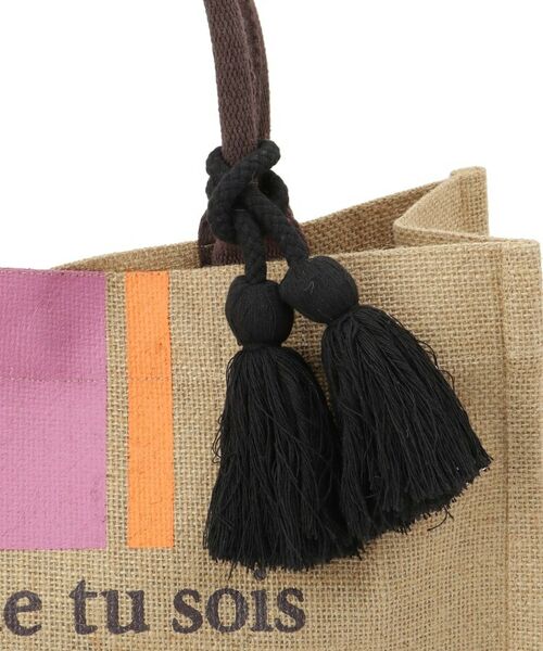 grove / グローブ トートバッグ | ストライプジュートタッセルA4トート | 詳細18