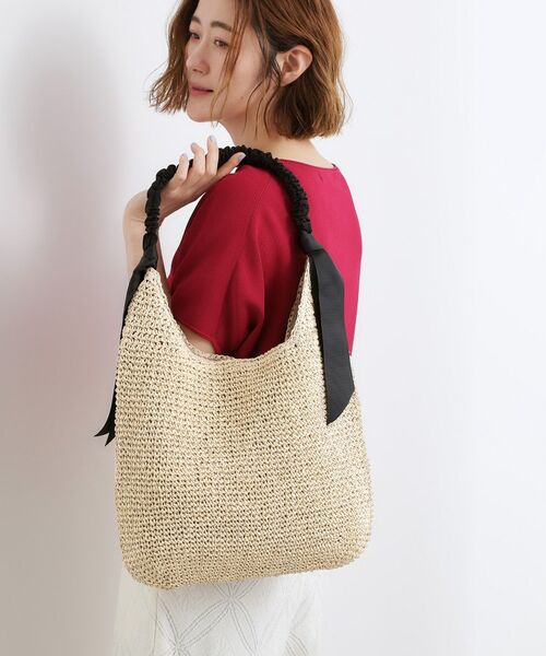 grove / グローブ ショルダーバッグ | リボンペーパーワンショルダー（ブラック(019)）