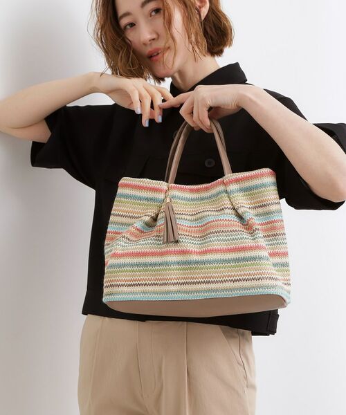 grove / グローブ トートバッグ | タックタッセルPP2WAYトート（モカブラウン(442)）