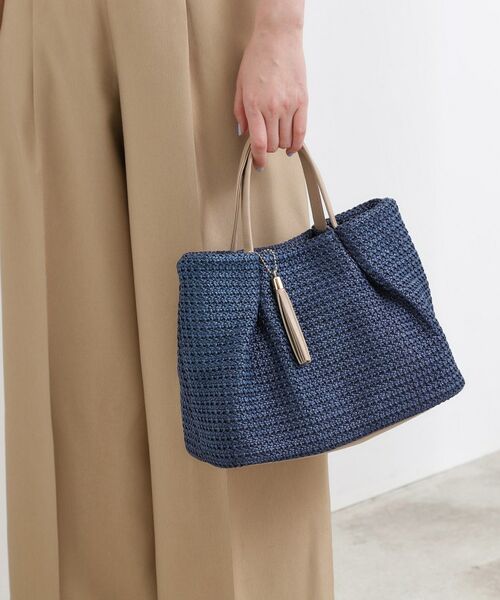 grove / グローブ トートバッグ | タックタッセルPP2WAYトート（ネイビー(094)）
