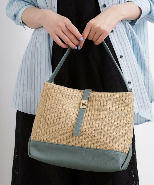 grove / グローブ ショルダーバッグ | ベルトPPダブルショルダー（サックスブルー(090)）