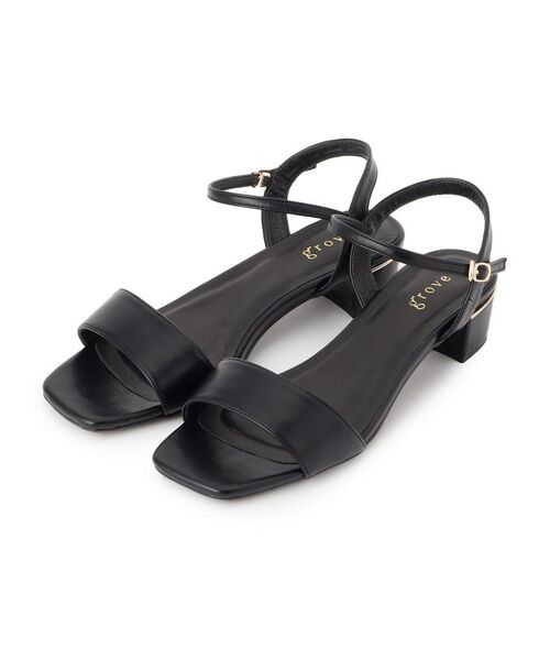 grove / グローブ サンダル | メタルヒールサンダル（ブラック(019)）