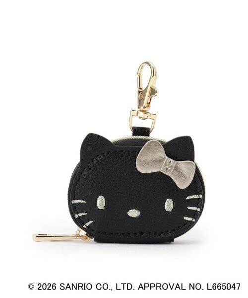 grove / グローブ ポーチ | 【ハローキティ】フェイスチャームポーチ（ブラック(019)）