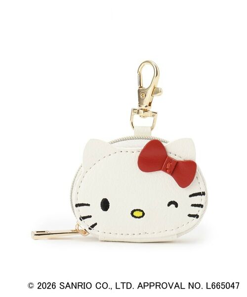 grove / グローブ ポーチ | 【ハローキティ】フェイスチャームポーチ（アイボリー(104)）