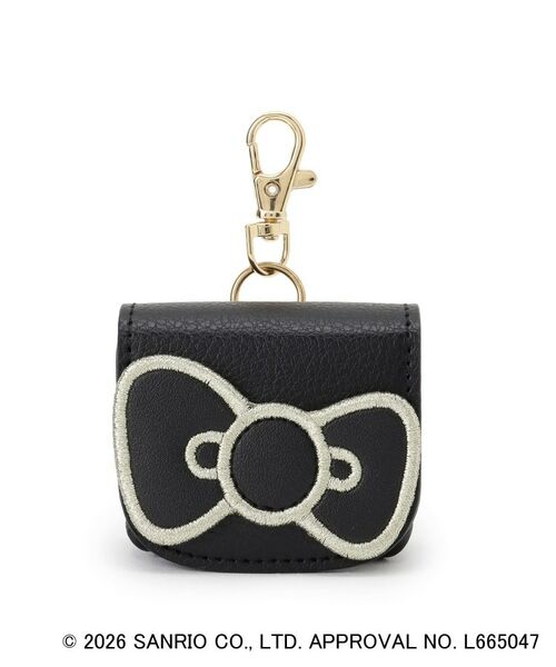 grove / グローブ ポーチ | 【ハローキティ】フラップチャームポーチ（ブラック(219)）