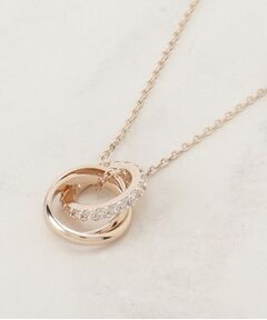 ミニビジューリングY字アジャスタブルネックレス