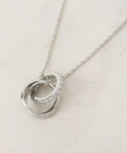 grove / グローブ ネックレス・ペンダント・チョーカー | ミニビジューリングY字アジャスタブルネックレス（シルバー(006)）