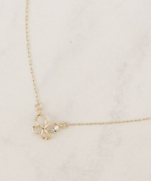 grove / グローブ ネックレス・ペンダント・チョーカー | バタフライプチペンダント（ゴールド(007)）