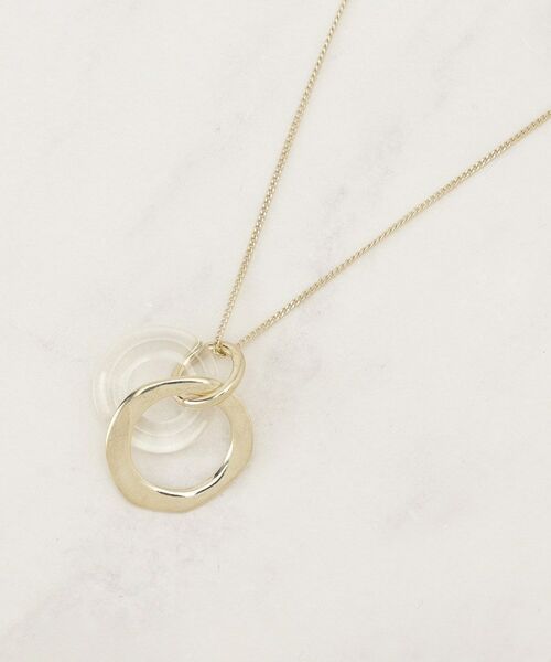 grove / グローブ ネックレス・ペンダント・チョーカー | メタルアクリルリングネックレス（ゴールド(007)）