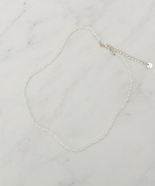 grove / グローブ ネックレス・ペンダント・チョーカー | プチパール調ショートネックレス | 詳細1